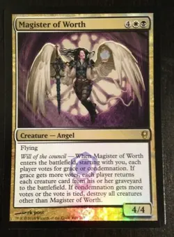 mtg magic magister of worth FOIL ENGLISH release alternate de la valeur - Image 1