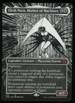 Elesh Norn, Mother of Machines (Borderless) Phyrexia: All Will Be One Regular NM - Image 1