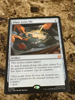 WHITE LOTUS TILE Magic MTG Avatar The Last Airbender - Image 1
