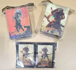 MAGIC THE GATHERING Deck Box & SLEEVES: Ajani, Mentor of Heroes + Ral Zarek DB - Image 1