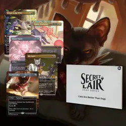 Magic: The Gathering Secret Lair Dogs vs Cats Set (2) Non-Foil SEALED 🐱 🐶 🔥 - Image 1