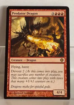 Magic the Gathering - Predator Dragon # 109 Rare Shards of Alara - Image 1