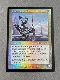 [1x] Esper Sentinel - Foil - Retro Frame Near Mint, English Modern Horizons 2 - Image 1