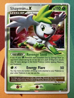 Pokemon Card - Shaymin LV. X - Holo Black Star Promo (DP39) Diamond & Pearl *LP* - Image 1