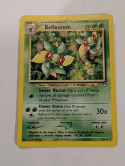 Bellossom 3/111 Neo Genesis 2000 Holo Rare WOTC Pokemon Card TCG LP Small Swirl - Image 1