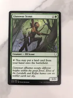 Llanowar Scout MTG Magic the Gathering Card NM Near Mint Dominaria DOM - Image 1