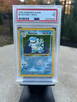 1999 PSA 7 Blastoise #2 Holo Rare Pokemon Game Base Set Unlimited NM Near Mint - Image 1