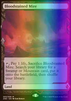 MTG Bloodstained Mire (3/30) Zendikar Rising Expeditions LP FOIL - Image 1