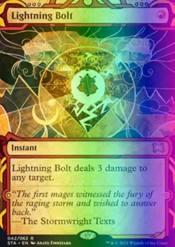 MTG Lightning Bolt (42/252) Strixhaven Mystical Archive LP FOIL - Image 1