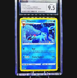 Pokemon Glaceon SWSH192 Cosmos Holo Black Star Promo CGC 9.5 Mint+ - Image 2