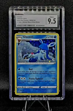 Pokemon Glaceon SWSH192 Cosmos Holo Black Star Promo CGC 9.5 Mint+ - Image 3