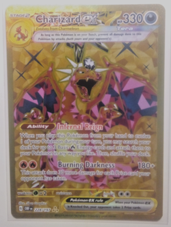 Pokemon TCG Obsidian Flames Charizard Ex 228/197 Hyper Rare Gold - Image 1