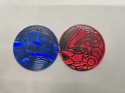 Pokemon TCG Flip Coin Lot Kyogre & Groudon Holo Coins Plastic - Image 1