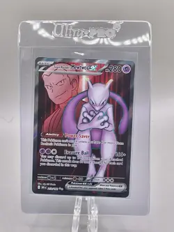 Team Rockets Mewtwo ex 213/182 Full Art Destined Rivals Pokemon TCG English 10 - Image 3