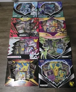 LOT OF 8 Sealed Pokemon TCG Boxes NEW Sylveon Pikachu Alakazam Calyrex Virizion - Image 1