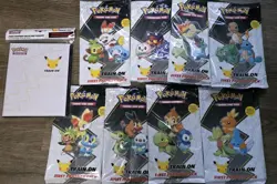 Complete Set (8) Pokemon First Partner Packs + Binder 820650809682 - Image 1