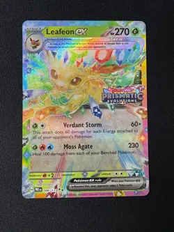 2025 Pokemon Prismatic Evolutions Leafeon EX Tera Surprise Box #6 - Image 1