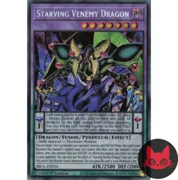 Yugioh Starving Venemy Dragon BROL-EN034 Secret Rare 1st Edition NM - Image 1