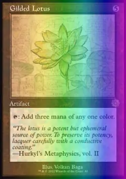 MTG Gilded Lotus (80/126) The Brothers' War Retro Artifacts LP FOIL - Image 1