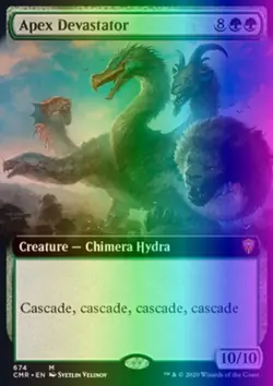 MTG Magic the Gathering Apex Devastator (674/794) Commander Legends LP FOIL - Image 1