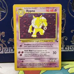 Hypno 8/62 Holo Rare Pokemon Card Fossil Set Vintage 1999 WOTC LP - Image 1