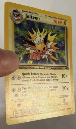 1999 Non-Holo Pokemon Jolteon 20/64 Jungle Rare Pokemon Card LP - Image 4
