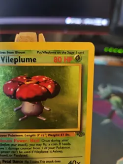 Pokemon TCG Vileplume Jungle Holo Card 15/64 Unlimited Rare, LP Condition - Image 3