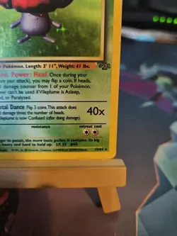 Pokemon TCG Vileplume Jungle Holo Card 15/64 Unlimited Rare, LP Condition - Image 4
