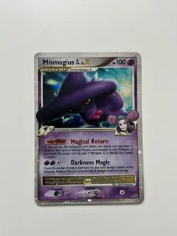 2009 Pokemon Rising Rivals Mismagius GL LV.X 110/111 Reverse Holo Card (LP) - Image 1