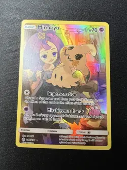 Pokemon Mimikyu Secret Rare Card 245/236 - Sun & Moon Cosmic Eclipse NM - Image 1