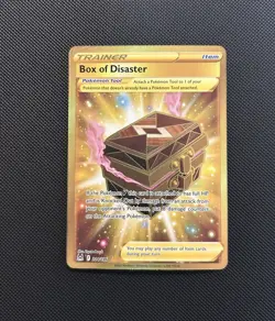 Pokemon Card - Box of Disaster Lost Origin 214/196 Secret Rare SWSH Gold Holo - Image 1