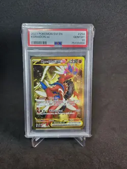 Koraidon EX Gold Hyper Rare Card Scarlet & Violet Base Set PSA 10 - Image 1