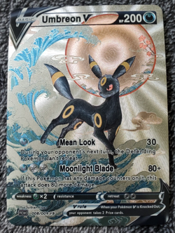 NEW ~ ART CARD Pokemon TCG Umbreon V Illustration Immersive TEXTURED - Image 1