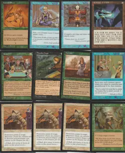 Lot 12 cards TEMPEST MAGIC MTG 97 EX-NM US+FOREIGN Cursed Scroll ASIA Time Warp - Image 1