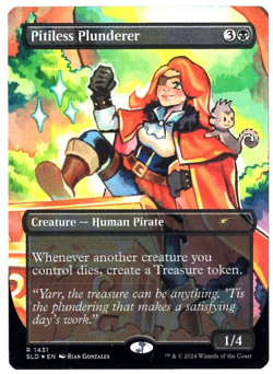 Pitiless Plunderer 1431 Rainbow Foil Pick em & Stick em Secret Lair MTG NM - Image 1