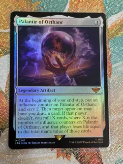 Palantir of Orthanc, Near mint Foil, Magic The Gathering, Lord Of The Rings - Image 1