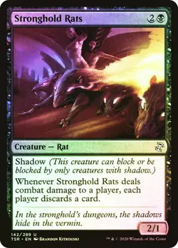 Magic The Gathering MTG STRONGHOLD RATS FOIL Time Spiral Remastered NM Near Mint - Image 1