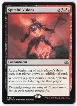 Spiteful Visions R Commander: Duskmourn: House of Horror 233 NM - Image 1