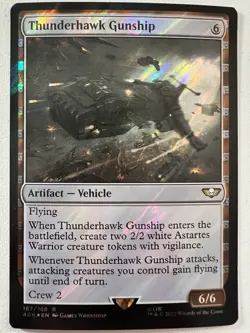 Thunderhawk Gunship ​Surge Foil NM Warhammer 40,000 40k Commander Mtg Magic Edh - Image 1
