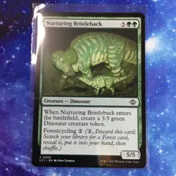 Nurturing Bristleback - 0203 - Green (The Lost Caverns of Ixalan) Magic WOTC TCG - Image 1