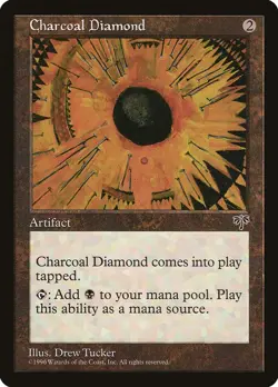 MTG Magic the Gathering 1x MP Charcoal Diamond - Mirage x1 - Image 1