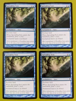 Spreading Seas x4 Zendikar 4x Playset Magic the Gathering MTG - Image 1