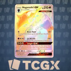 Pokemon - Naganadel GX (Secret) - 134/131 - SM Forbidden Light - Holo NM - Image 1