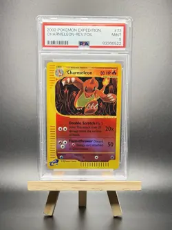 2002 POKEMON CHARMELEON REVERSE REV HOLO 73 BLUE E ESERIES EXPEDITION PSA 9 WOTC - Image 1