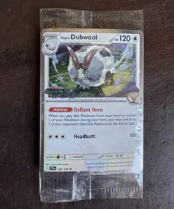 Pokemon TCG Hop's Dubwool 136/159 Journey Together Stamped Sealed Promo Card - Image 1