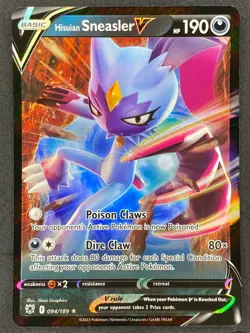 Pokemon Hisuian Sneasler V 094/189 ASR Astral Radiance NM - Image 1