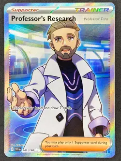 Pokemon Professor's Research Full Art 241/198 SVI Scarlet & Violet NM - Image 1