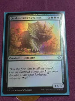 Quakestrider Ceratops (0110) - Foundations - Uncommon (Foil) - Image 1
