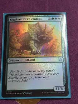 Quakestrider Ceratops (0110) - Foundations - Uncommon (Foil) - Image 2