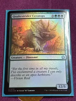 Quakestrider Ceratops (0110) - Foundations - Uncommon (Foil) - Image 3